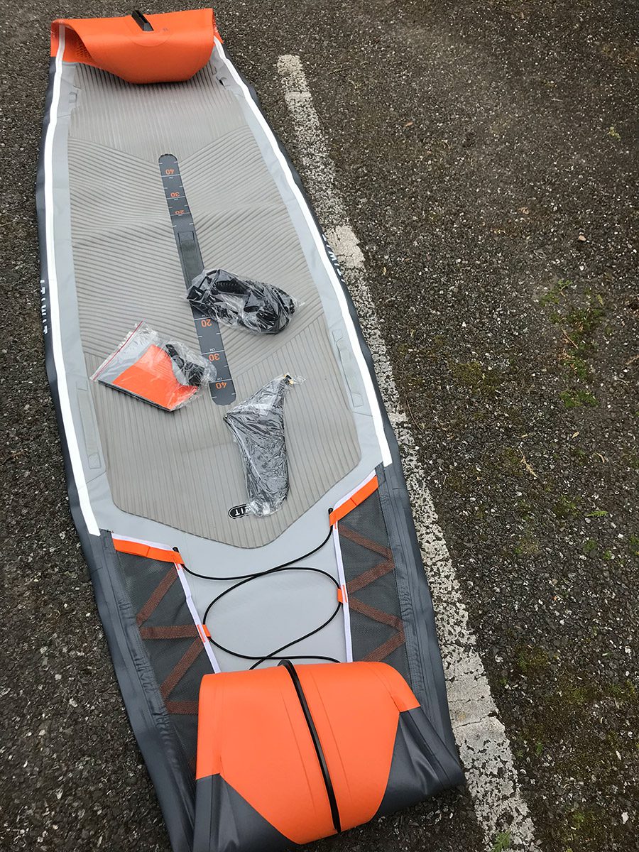 ITIWIT INFLATABLE TOURING STAND UP PADDLE BOARD 500/12'6-29” ORANGE