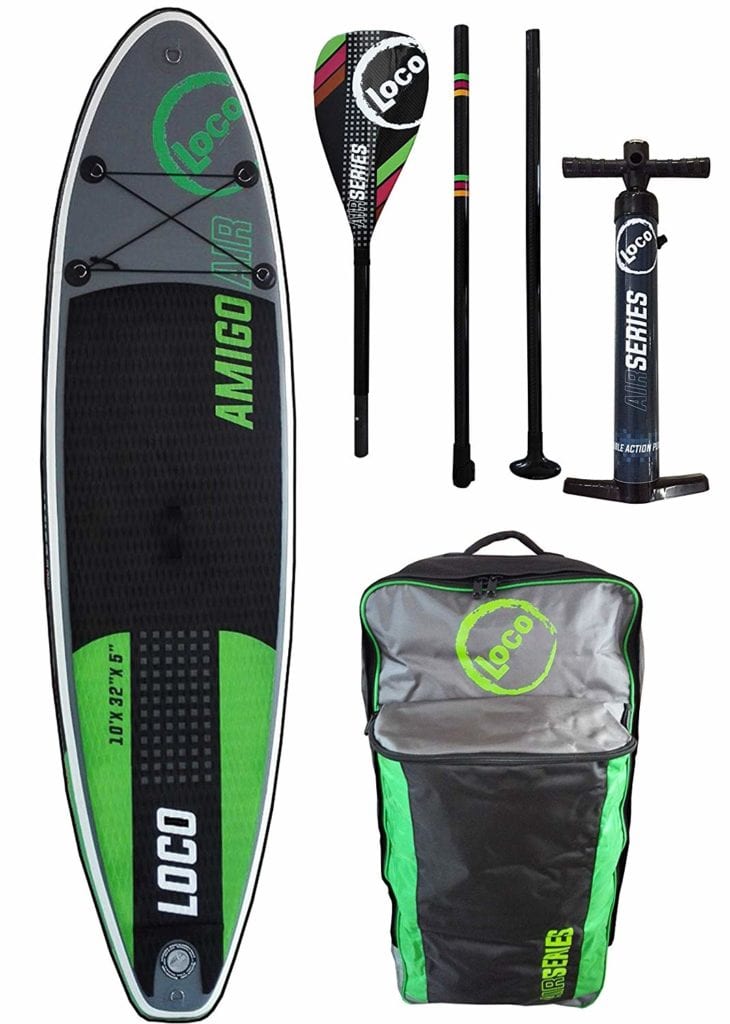 LOCO inflatable SUP board green